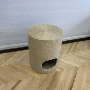 Пуф, тумба, когтеточка, домик для кота, из джута, 50*40*40см