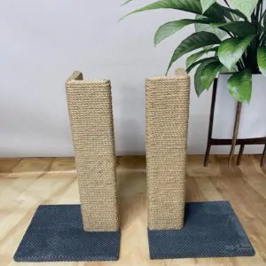 Когтеточка угловая, защита углов и диванов, дряпка для кота на подставке 50*15*15см