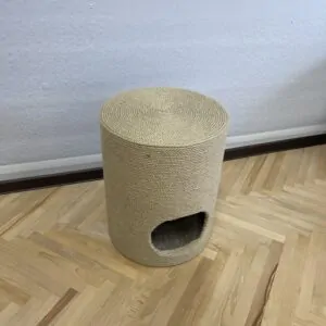 Пуф, тумба, когтеточка, домик для кота, из джута, 50*40*40см